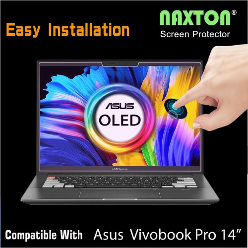 ASUS VIVOBOOK PRO 14 OLED 14 Inch, Anti Blue Nano Unbreakable Screen Guard  [Bubble Free], [Anti-Scratch] [Anti Glare]