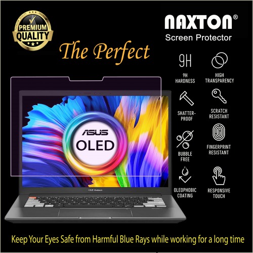 ASUS VIVOBOOK PRO 14 OLED 14 Inch, Anti Blue Nano Unbreakable Screen Guard  [Bubble Free], [Anti-Scratch] [Anti Glare]